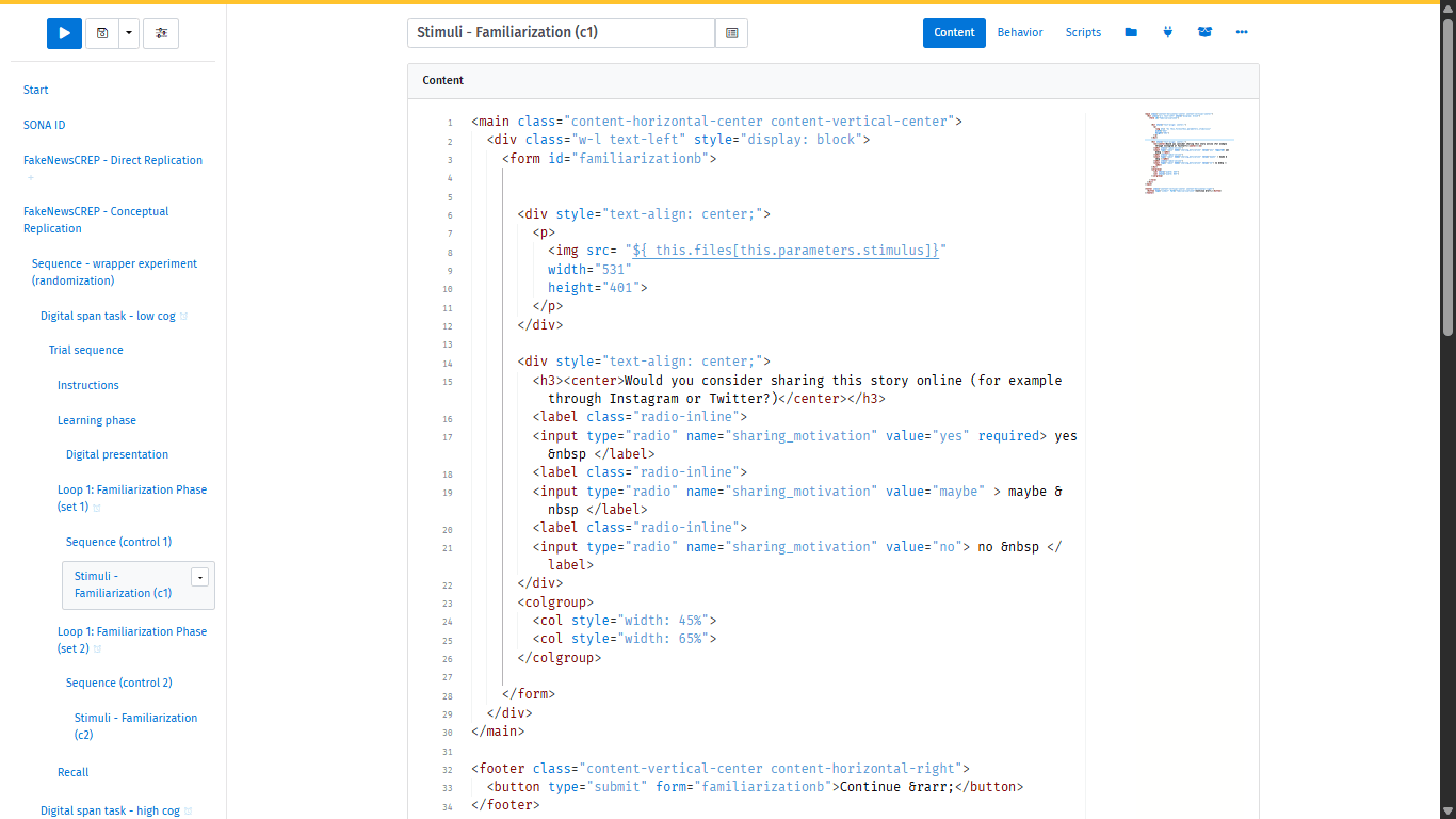 Study stimuli uploaded to lab.js